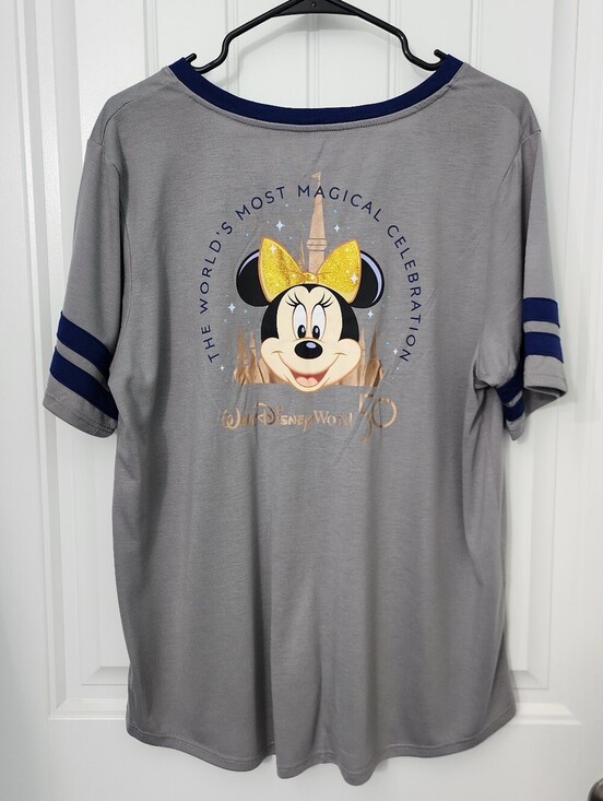 Walt Disney Tops - Walt Disney World 50th Anniversary Minnie Mouse Castle Soccer Shirt, Size XL
